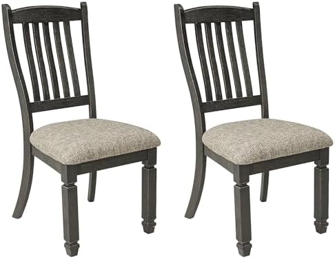 Upholsteruotos valgomojo kėdės 2 vnt antikinis juodas